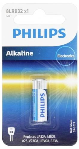 Philips 8LR932/LR23A Spezial-Batterie 23A Alkali-Mangan 12V 1St. von Philips