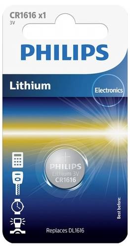 Philips Knopfzelle CR 1616 3V 1 St. Lithium Minicells von Philips