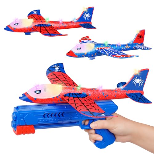 Philivivi 3er Pack Flugzeugspielzeug mit Katapult Pistole LED Schaumflieger für Kinder 4-12 Jahre Outdoor Spielzeug & Geburtstagsgeschenk für Jungen und Mädchen Philivivi 3er Pack Flugzeugspielzeug mit Katapult Pistole LED Schaumflieger für Kinder 4-12 Jahre Outdoor Spielzeug & Geburtstagsgeschenk für Jungen und Mädchen von Philivivi