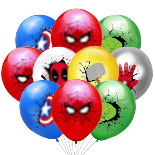 Philoctes Geburtstags Luftballons, 36Pcs Latexballon Bedruckte, Kindergeburtstag Deko, Themed Party Supplies Junge von Philoctes