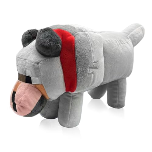 Philoctes Plüschtier Stofftier 30cm, Grau Wolf Kuscheltier Figuren Plush, Lustiges Plüsch Kuschelig Ideal zum Sammeln Puppe Geschenk für Kinder Fans von Philoctes