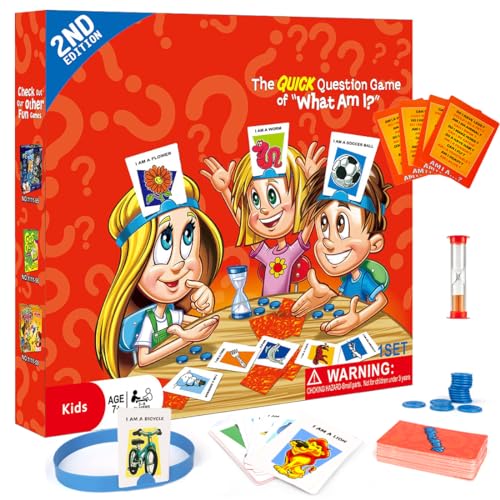 Philoctes Wer Ist Es Spiel Für Kinder - was Bin Ich - Kartenspiele Brettspiel, Familienspiel Ratespiel Puzzlespiell für Kinder, Spieleklassiker Kinderspiel für 2-6 Spieler ab 6 Jahren von Philoctes