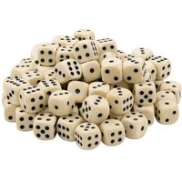 Würfel, 16 mm elfenbeinfarben, 100er Beutel Würfel, 16 mm elfenbeinfarben, 100er Beutel von Philos