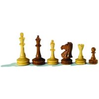 Schachfiguren Augustus, Königshöhe 100 mm, gewichtet, in Holzbox Schachfiguren Augustus, Königshöhe 100 mm, gewichtet, in Holzbox von Philos