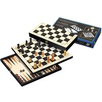 Schach Backgammon Dame Set, Reise, Feld 30 mm Schach Backgammon Dame Set, Reise, Feld 30 mm von Philos