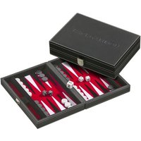 Backgammon Tinos, klein, rot, Kunstleder, magnetisch Backgammon Tinos, klein, rot, Kunstleder, magnetisch von Philos