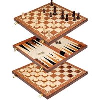PHILOS 2510 Schach Backgammon Dame Set, Feld 45 mm PHILOS 2510 Schach Backgammon Dame Set, Feld 45 mm von Philos