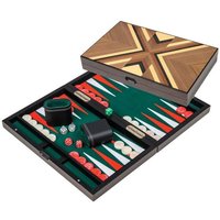 Philos 1184 - Backgammon Psara, medium, Buche, Filzinlett, klappbar von Philos