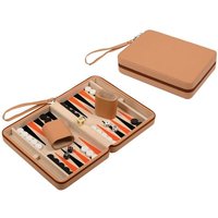 Backgammon Leros, Reise, Kunstleder, magnetisch Backgammon Leros, Reise, Kunstleder, magnetisch von Philos