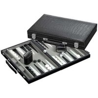Backgammon grau, medium, Kunstleder Backgammon grau, medium, Kunstleder von Philos