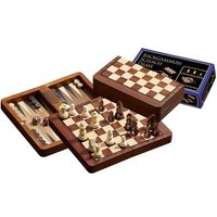 Schach Backgammon Dame Set, Reise, Feld 18 mm, magnetisch Schach Backgammon Dame Set, Reise, Feld 18 mm, magnetisch von Philos