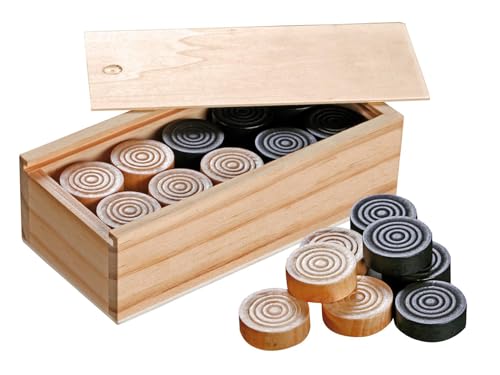 Philos 3052 - Spielsteine für Backgammon, Mühle, Dame, 30mm Durchmesser von Philos