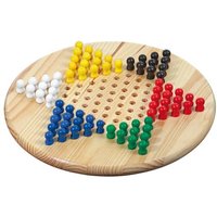 Philos 3103 - Halma, rund, Kiefer, Strategiespiel, 29cm von Philos