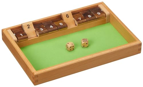 Philos 3119 - Shut The Box 9er, Würfelspiel, Klappenspiel von Philos