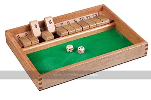 Philos 3120 - Shut The Box 12er, Würfelspiel, Klappenspiel von Philos