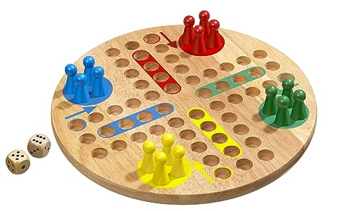 Philos 3303 - Würfelspiel, Ludo, groß, mit Spielfiguren und Würfel von Philos