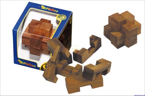 Philos 6021 - Teufelsknoten, 6 Puzzle Teile, Knobelspiel von Philos