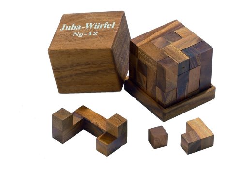 Philos 6244 - Juha-Würfel 12, 7 Puzzle Teile, Knobelspiel von Philos