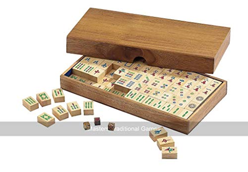 Philos 6322 - Mah Jongg, in Holz, ohne arabische Zeichen, Strategiespiel von Philos