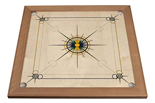 Philos 8231 - Carrom Superior, blau-gelb-grün, Geschicklichkeitsspiel von Philos