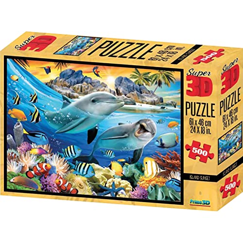 Philos 9052 - Puzzle 3D "Insel Sonnenuntergang" 500 Teile von Philos