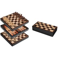 Schach Backgammon Dame Set, Reise, Feld 22 mm, magnetisch Schach Backgammon Dame Set, Reise, Feld 22 mm, magnetisch von Philos