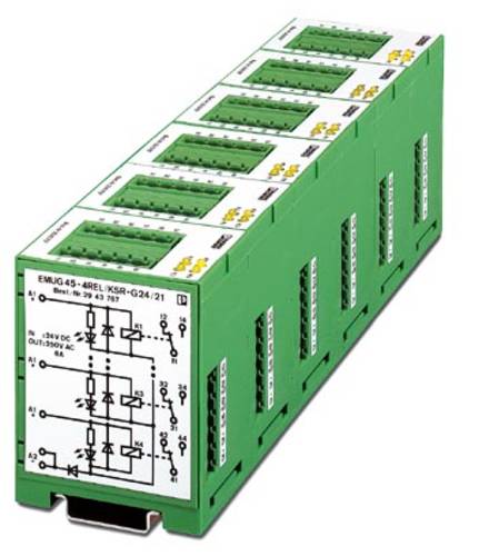 Phoenix Contact EMUG 45- 4REL/KSR-G 24/21 Relaisbaustein Nennspannung: 24 V/DC Schaltstrom (max.): 6 von Phoenix Contact