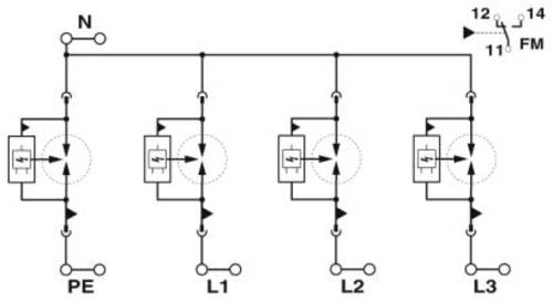 Phoenix Contact 2908264 FLT-SEC-P-T1-3S-440/35-FM Überspannungsschutz-Ableiter 1St. von Phoenix Contact