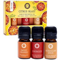 Ätherisches Öl-Set "Citrus Blast" zur Aromatherapie, 3x 5g von Phoenix Import