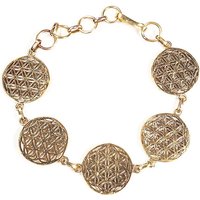 Armband "Blume des Lebens" in gold, 19cm von Phoenix Import