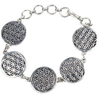 Armband "Blume des Lebens" in silber, 18cm von Phoenix Import