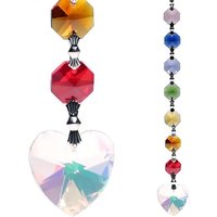 Aurora Herz Suncatcher, Sonnenfänger aus Kristallglas 19cm Fensterdeko von Phoenix Import