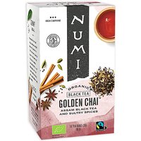 Numi Schwarzer Bio-Tee, Golden Chai, 18 Beutel von Phoenix Import