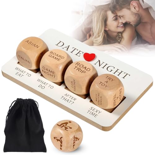 Piashow Date Night Würfel für Paare, Spiele für Paare, Lustige Date-Nacht-Ideen, Paar Spiele Set, Romantisches Date Ideen für Paar Geschenk zum Valentinstag, Jahrestag, Hochzeit von Piashow