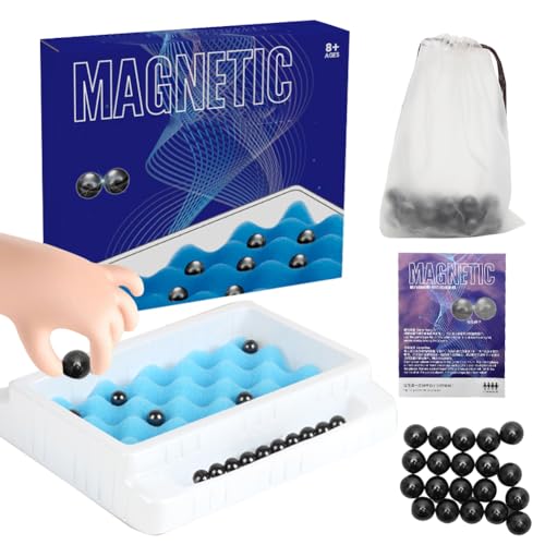 Piashow Magnet-Schach-Spiel, Magnetic Schachspiel, Magnetisches Schachspiel, Magnetic Schach, Puzzle Checkers Spiel, Magnetische Schach,Tragbares Schachbrett-Party für Familientreffen von Piashow