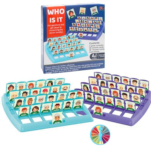 Piashow Wer ist es Spiel? Wer Bin ich Spiel Kinder ab 6, Family Erraten Spiele, Guess What Spiel, Originelles Geschenk für Weihnachten oder Neujahr von Piashow