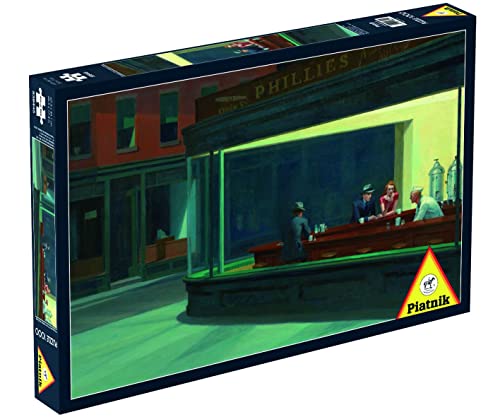 Piatnik 5384 - Hopper, Nighthawks - Puzzle, Einfarbig von Piatnik