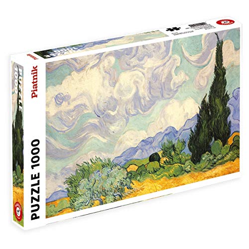 Piatnik 5391 - Van Gogh, Weizenfeld mit Zypressen - Puzzle, Gelb, Grün, Blau, Braun von Piatnik