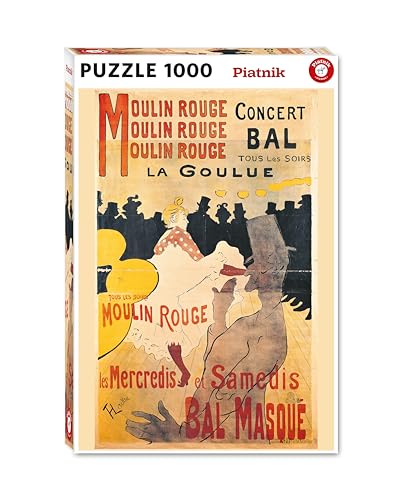 Piatnik 1000 Teile Toulouse-Lautrec - La Goulue, Moulin Rouge von Piatnik