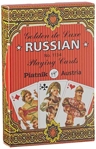 Piatnik 1134.0 1134" Russian Golden de Luxe-Single Deck, 3 Jahre to 99 Jahre von Piatnik