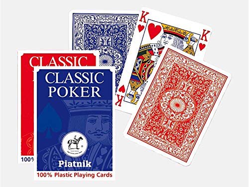 Piatnik 1360 - Pokerkarte Vollplastick 4 Eck Faltschachtel von Piatnik