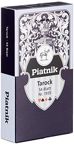 Piatnik - 1935 Tarock Ornament 54 Blatt, Rot/Ausflug, Einfarbig (Getaway Solids) von Piatnik