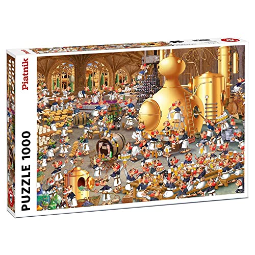 Piatnik 5465 - Puzzle Ruyer - Brauerei 1000 Teile, Gold von Piatnik