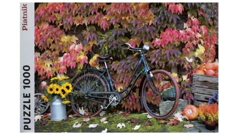 Piatnik 5582 1000 Teile Puzzle-Herbstimpressionen mit Retrofahrrad von Piatnik