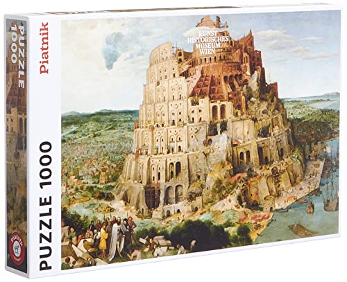 Piatnik 5639 Tower of Bruegel Turmbau zu Babel, 1.000 Teile Puzzle, Multicolor von Piatnik