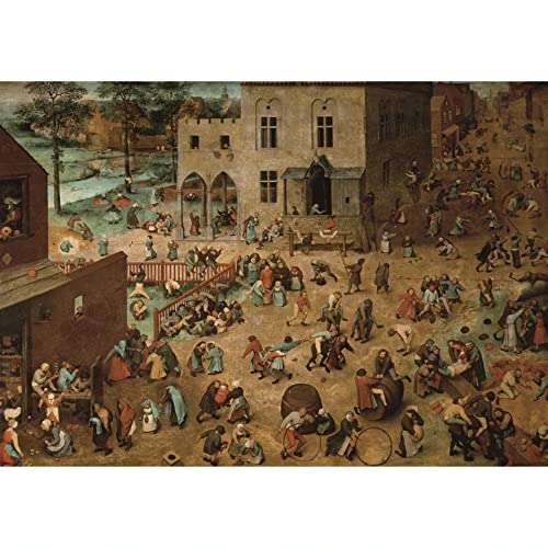 Piatnik Puzzle 5677-1000 Teile Motiv - Bruegel Kinderspiele| 1000 Teile für Langen Puzzle-Spaß/Puzzlegröße: 68 x 48 cm von Piatnik