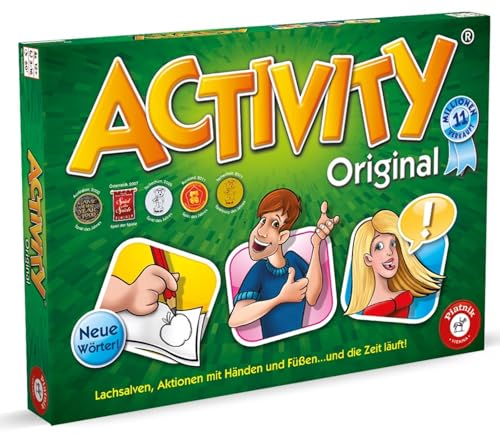 Piatnik 6028 - Activity Original |Spielklassiker für Partys und Spieleabende |Pantomime, Zeichnen, Erklären sind gefragt | 2.640 neue Begriffe | Bis zu 16 Spieler möglich von Piatnik