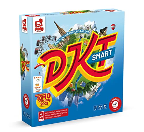 Piatnik 8104 8104-DKT Smart | Interaktives Familienspiel mit App| DKT Klassiker für die ganze Familie und Freunde | Ab 8 Jahren | Für 2-6 Spieler, 27,6 + 27,6 cm von Piatnik