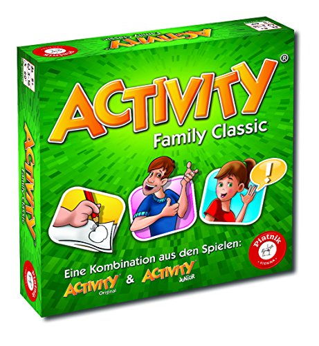 Piatnik 6050 Activity - Family Classic Der Spieleklassiker als Familien Version Junior und Originalkarten Ab 8 Jahren Für 3 bis 16 Spieler Pantomime, Zeichnen, Partyspiel von Piatnik