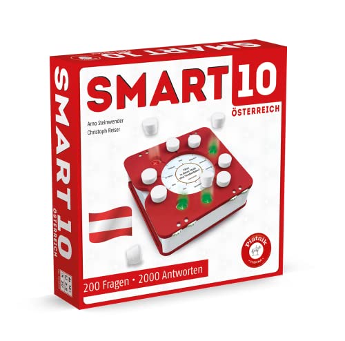 Piatnik PIA07248 Quizspiele, Smart 10 Österreich Weiß von Piatnik